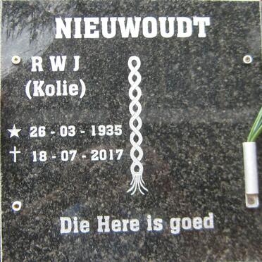 NIEUWOUDT R.W.J. 1935-2017