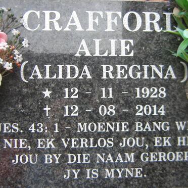 CRAFFORD Alida Regina 1928-2014