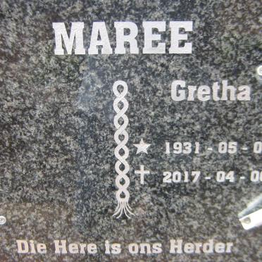 MAREE Gretha 1931-2017