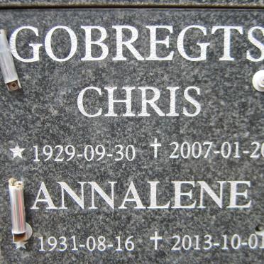 GOBREGTS Chris 1929-2007 &amp; Annalene 1931-2013