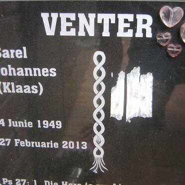 VENTER Sarel Johannes 1949-2013