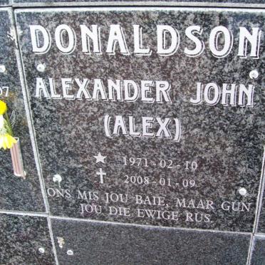 DONALDSON Alexander John 1971-2008