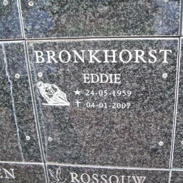 BRONKHORST Eddie 1959-2007