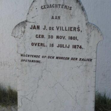 VILLIERS Jan J., de 1801-1874
