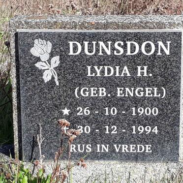 DUNSDON Lydia H. nee ENGEL 1900-1994