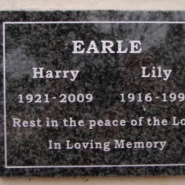 EARLE Harry 1921-2009 &amp; Lily 1916-1994