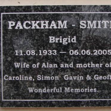 SMITH Brigid, PACKHAM 1933-2005