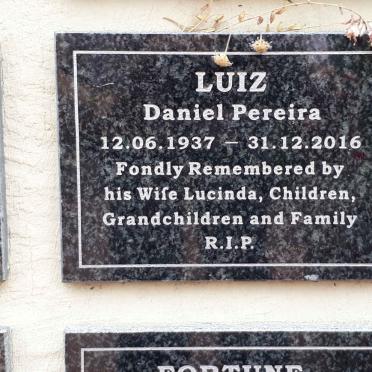 LUIZ Daniel Pereira 1937-2016