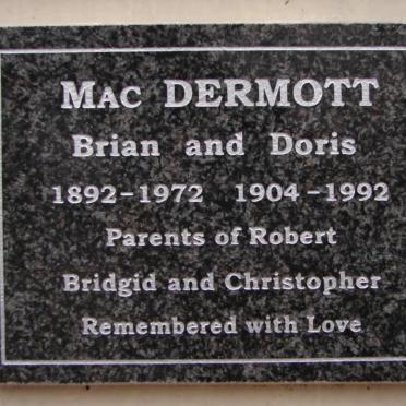 MacDERMOTT Brian 1892-1972 &amp; Doris 1904-1992