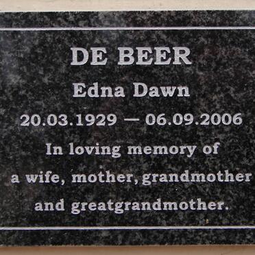 BEER Edna Dawn, de 1929-2006