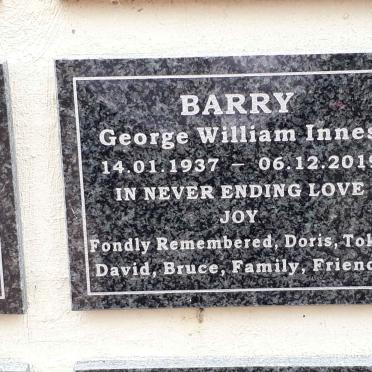 BARRY George William Innes 1937-2019