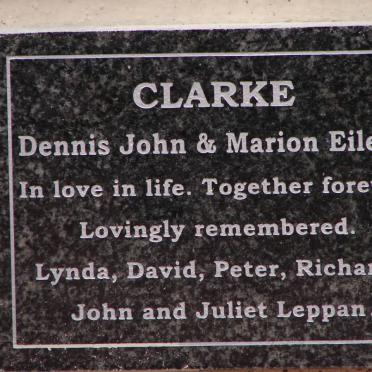CLARKE Dennis John &amp; Marion Eileen
