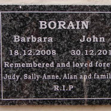 BORAIN John -2011 &amp; Barbara -2008