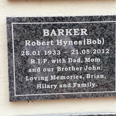 BARKER Robert Hynes 1933-2012