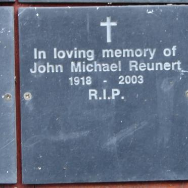 REUNERT John Michael 1918-2003