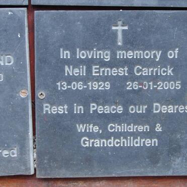 CARRICK Neil Ernest 1929-2005