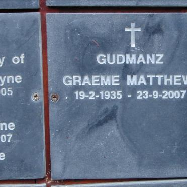 GUDMANZ Graeme Matthew 1935-2007