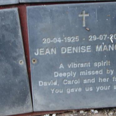 MANCHIP Jean Denise 1925-2009