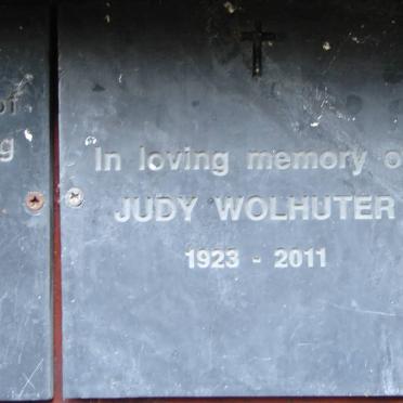 WOLHUTER Judy 1923-2011