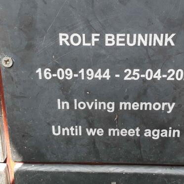 BEUNINK Rolf 1944-2021