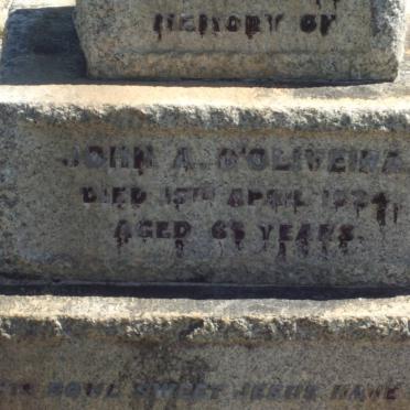 D'OLIVEIRA John A. -1924