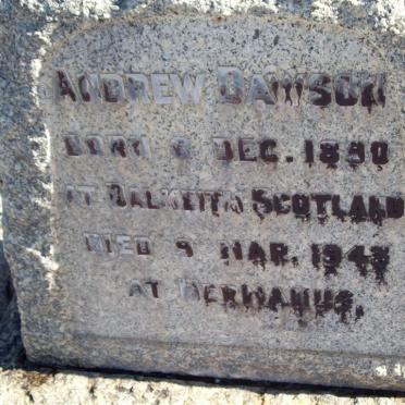 DAWSON Andrew 1890-1943