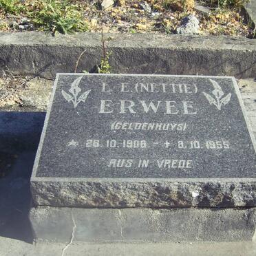 ERWEE L.E. nee GELDENHUYS 1908-1955
