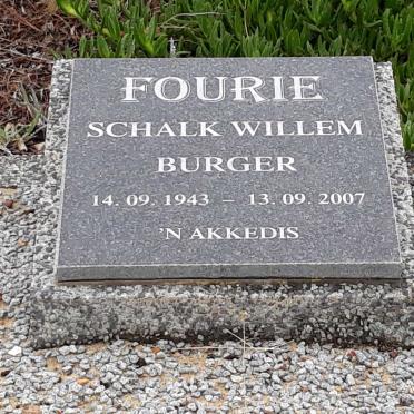 FOURIE Schalk Willem Burger 1943-2007