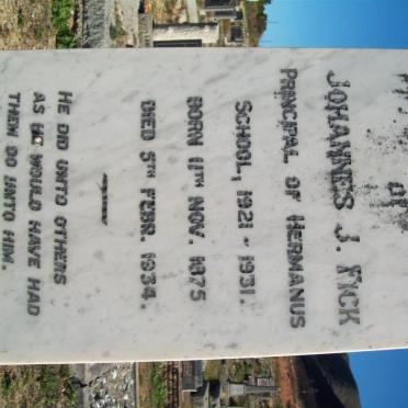 FICK Johannes J. 1875-1934