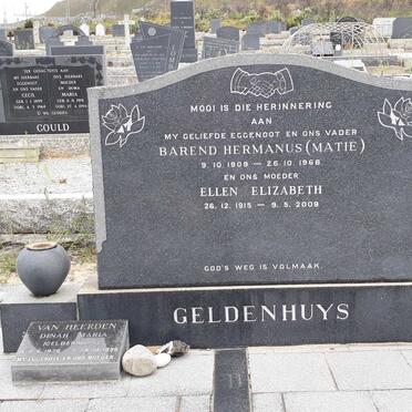 GELDENHUYS Barend Hermanus 1909-1968 &amp; Ellen Elizabeth 1915-2009 :: HEERDEN Dinah Maria, van nee GELDENHUYS 1936-1996