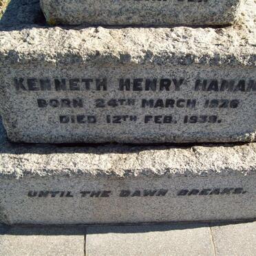 HAMAN Kenneth Henry 1920-1939