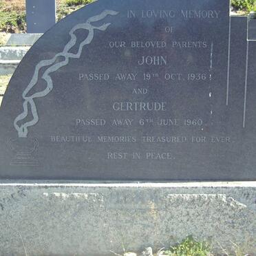 HENN John -1936 &amp; Gertrude -1960