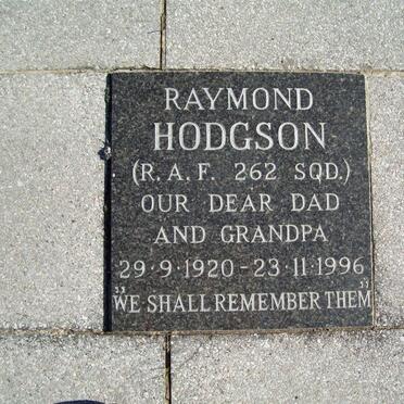 HODGSON Raymond 1920-1996