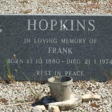 HOPKINS Frank 1880-1974