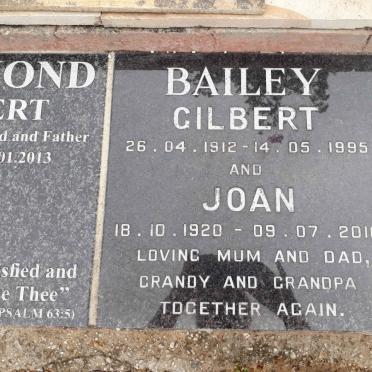 BAILEY Gilbert 1912-1995 &amp; Joan 1920-2016