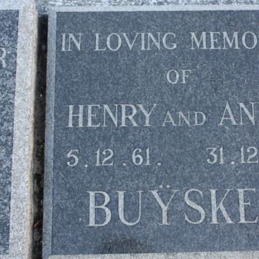 BUYSKES Henry -1961 &amp; Anna -1961
