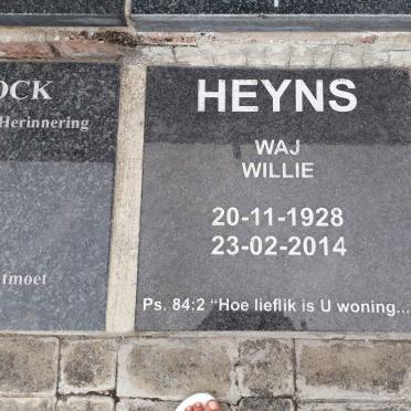 HEYNS W.A.J. 1928-2014