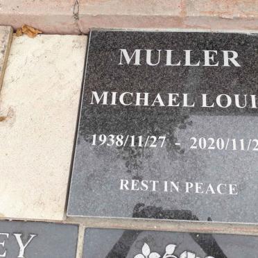 MULLER Michael Louis 1938-2020