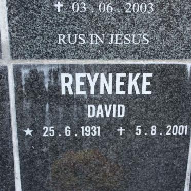 REYNEKE David 1931-2001