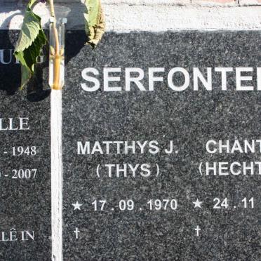 SERFONTEIN Matthys J. 1970- &amp; Chantel HECHTER 1972-