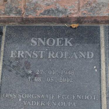 SNOEK Ernst Roland 1943-2012