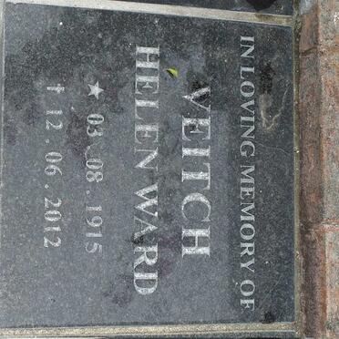 VEITCH Helen Ward 1915-2012
