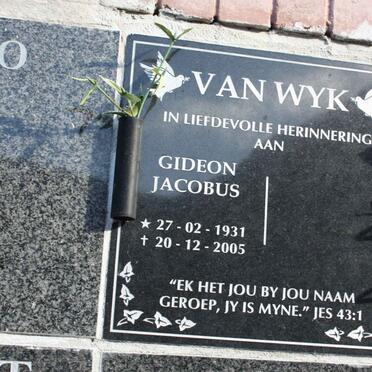 WYK Gideon Jacobus, van 1931-2005