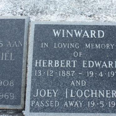WINWARD Herbert Edward 1887-1971 &amp; Joey LOCHNER -1983