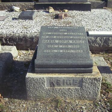 KRIGE Maria Sofia 1900-1948