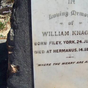 KNAGGS William 1855-1929