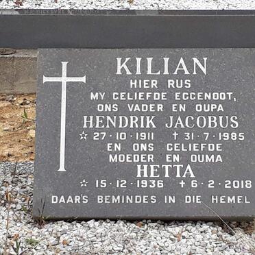 KILLIAN Hendrik Jacobus 1911-1985 &amp; Hetta 1936-2018