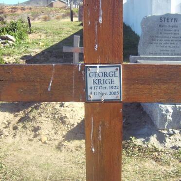 KRIGE George 1922-2005