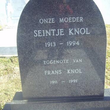KNOL Frans 1911-1991 &amp; Seintje 1913-1994
