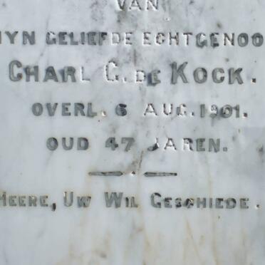 KOCK Charl G., de -1901
